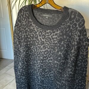 John Varvatos leopard print sweater